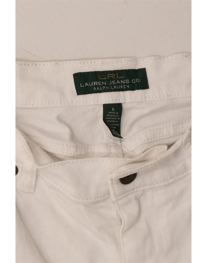 RALPH LAUREN Womens Slim Jeans US 6 Medium W30 L31 White Cotton Vintage Ralph Lauren and Second-Hand Ralph Lauren from Messina Hembry 