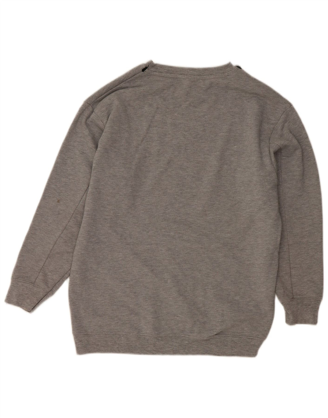 Zara Sweat-shirt surdimensionné graphique pour femme UK 10 Petit Gris