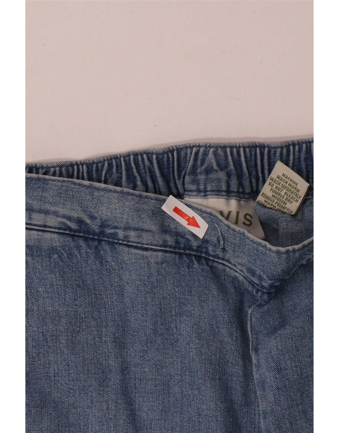 Orvis Jean droit régulier pour femme Petit W32 L25 Bleu Coton