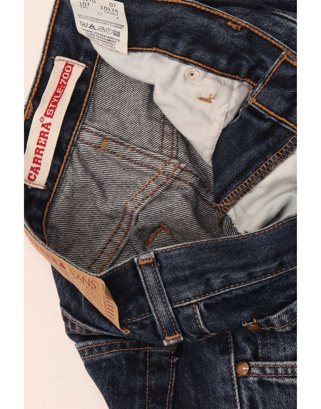 Carrera Jean Droit Homme W34 L26 Bleu Marine Coton