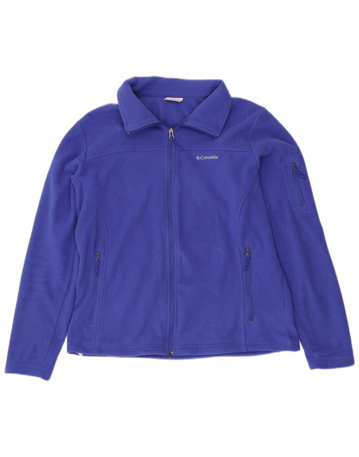 COLUMBIA Veste Polaire Femme UK 16 Large Bleu Polyester