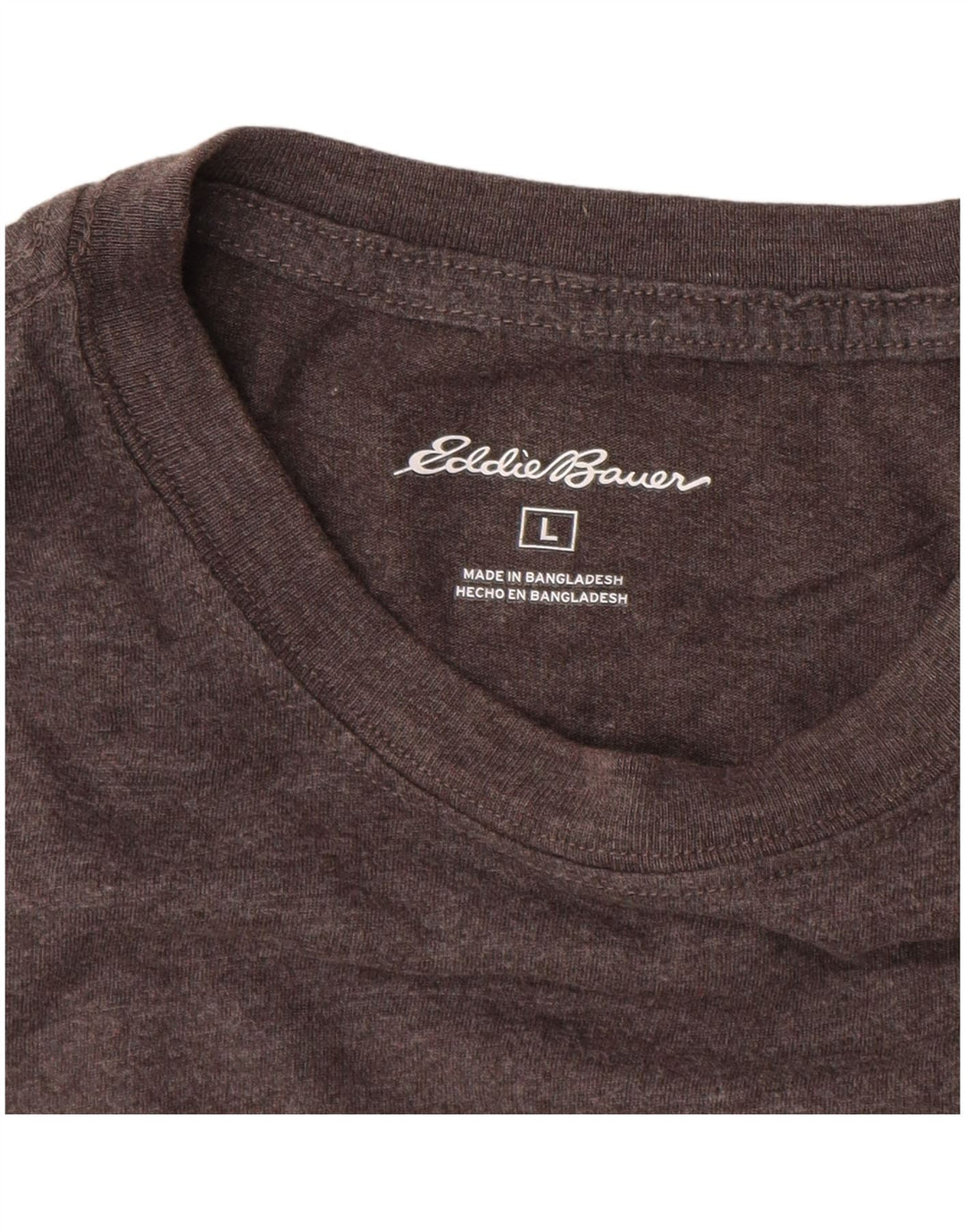 EDDIE BAUER Haut Homme Manches Longues Grand Coton Gris