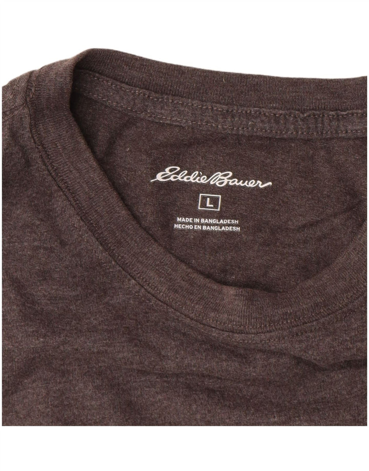 EDDIE BAUER Haut Homme Manches Longues Grand Coton Gris