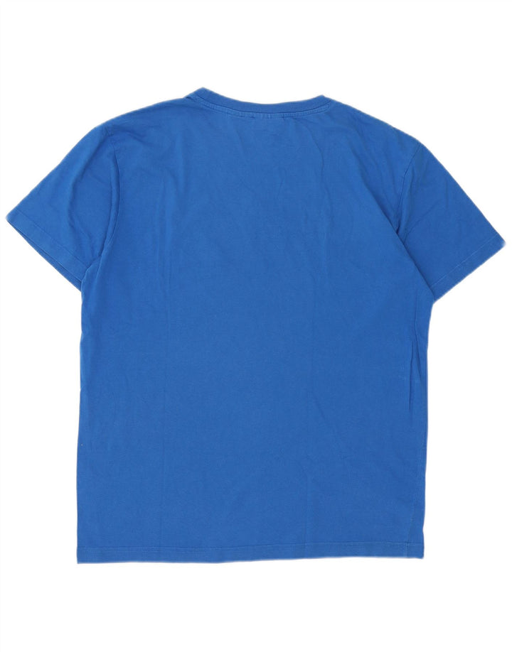 Fila T-shirt graphique pour hommes, grand, bleu, coton