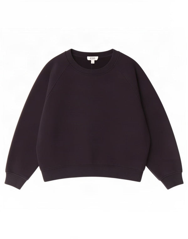 Cos Sweat-shirt surdimensionné pour femme UK 44 en coton bleu marine moyen