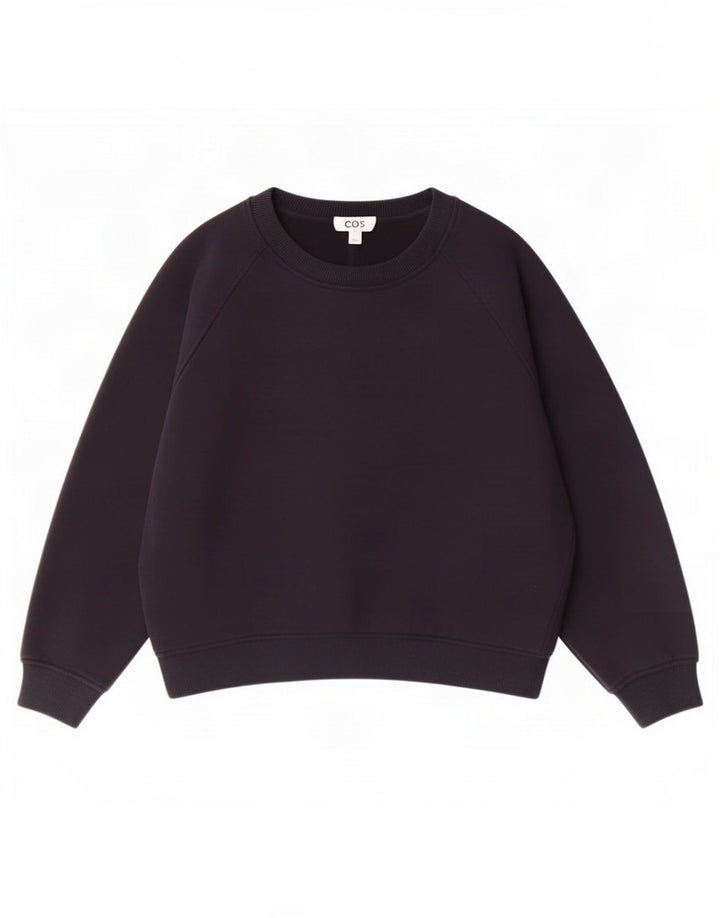 Cos Sweat-shirt surdimensionné pour femme UK 44 en coton bleu marine moyen
