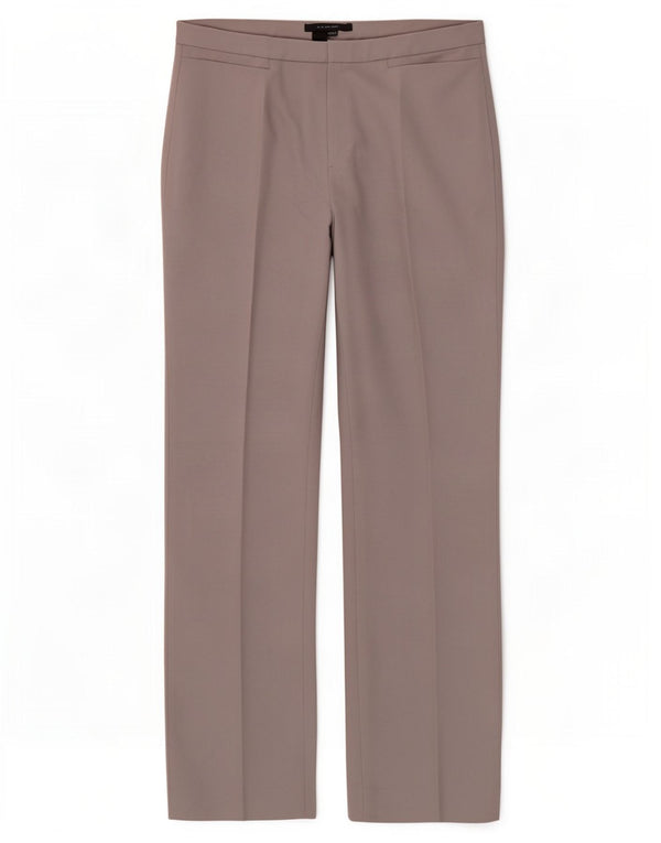 Zara Pantalon décontracté droit pour femme EU 40 Medium W30 L31 Gris Polyester