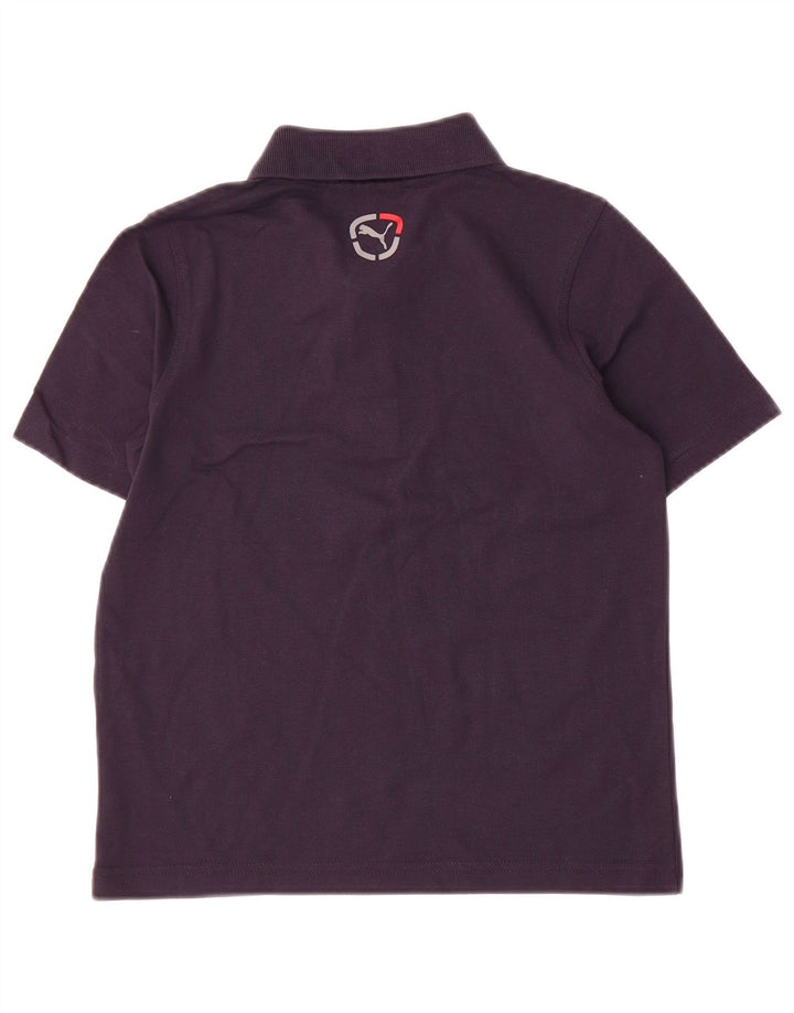 Polo Puma Garçon 9-10 ans Bleu Marine Coton
