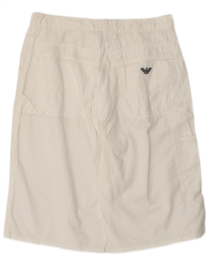 Armani Short Cargo Femme IT 44 Medium W28 Blanc