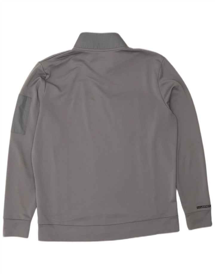 Under Armour Sweat Zip Neck Homme Gris Moyen Polyester