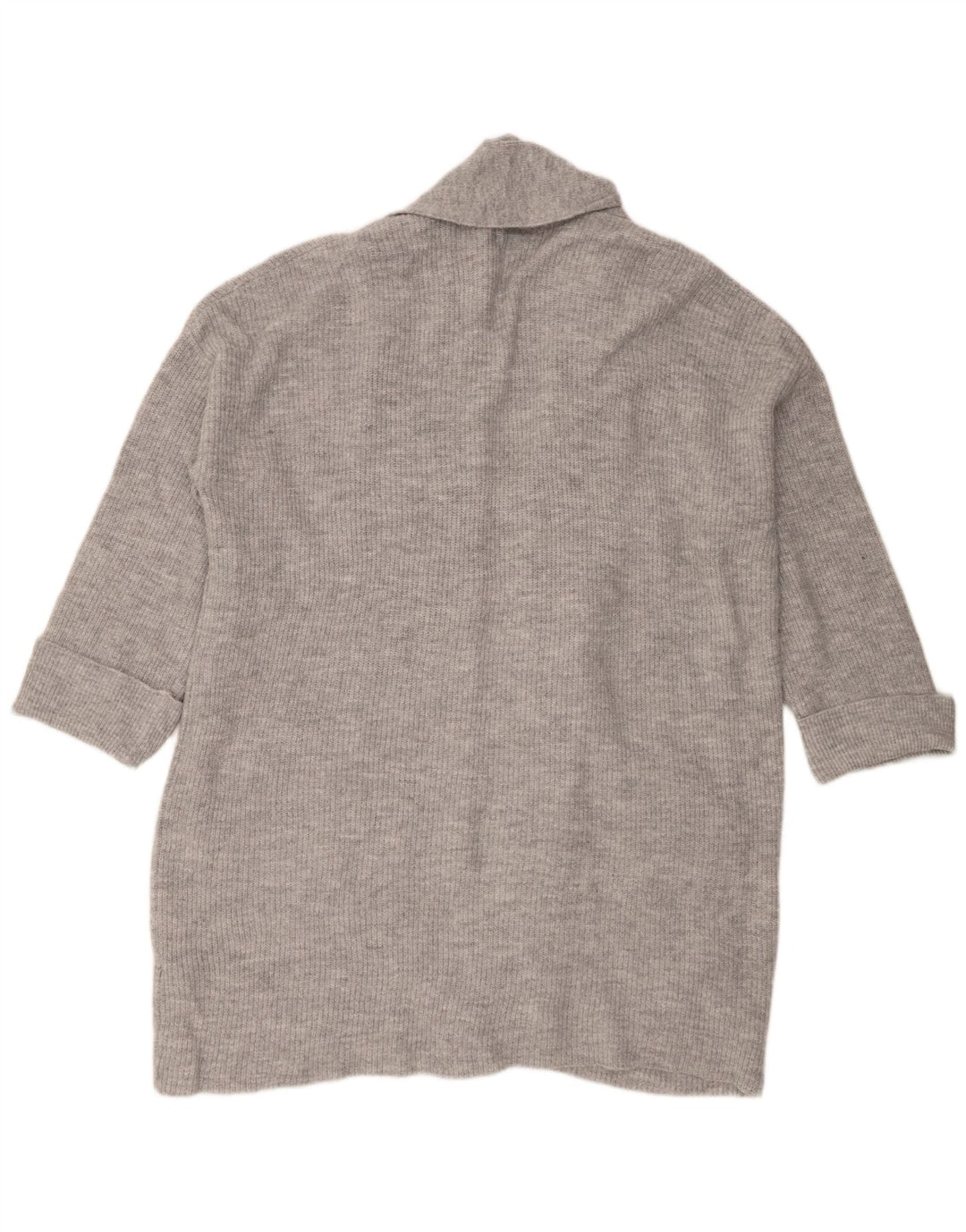 Jack Wills Pull cardigan long surdimensionné pour femme Gris moyen UK 12