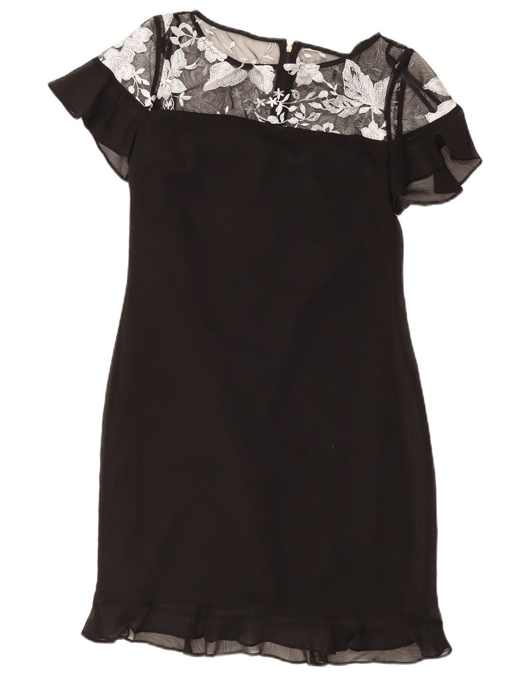 Karl Lagerfeld Robe fourreau pour femme US 4 Petit polyester floral noir