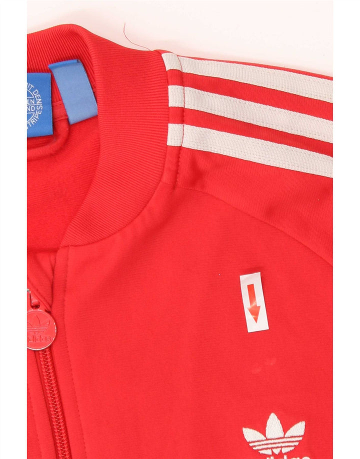 Veste de survêtement Adidas Garçon 14-15 ans Rouge Polyester