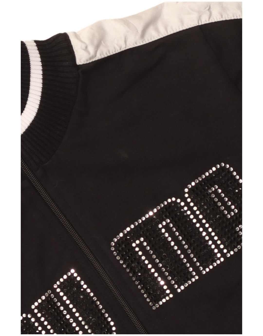 Puma Veste de survêtement graphique pour femme UK 12 Noir moyen Colourblock