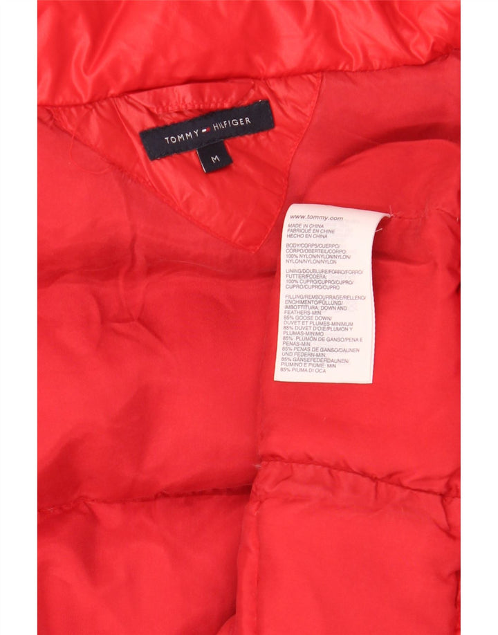 Tommy Hilfiger Veste matelassée pour femme UK 14 Nylon rouge moyen
