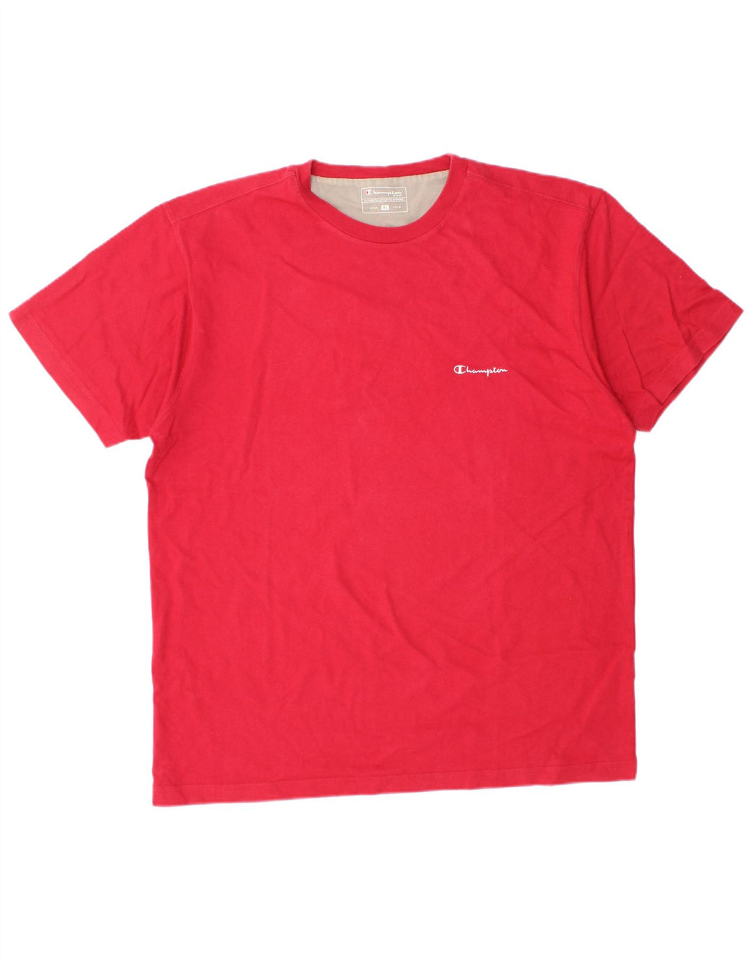 Champion T-Shirt Homme Top XL Rouge Coton