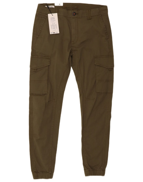 Jack & Jones Pantalon Cargo Paul Joggers W30 L30 Homme Kaki Coton