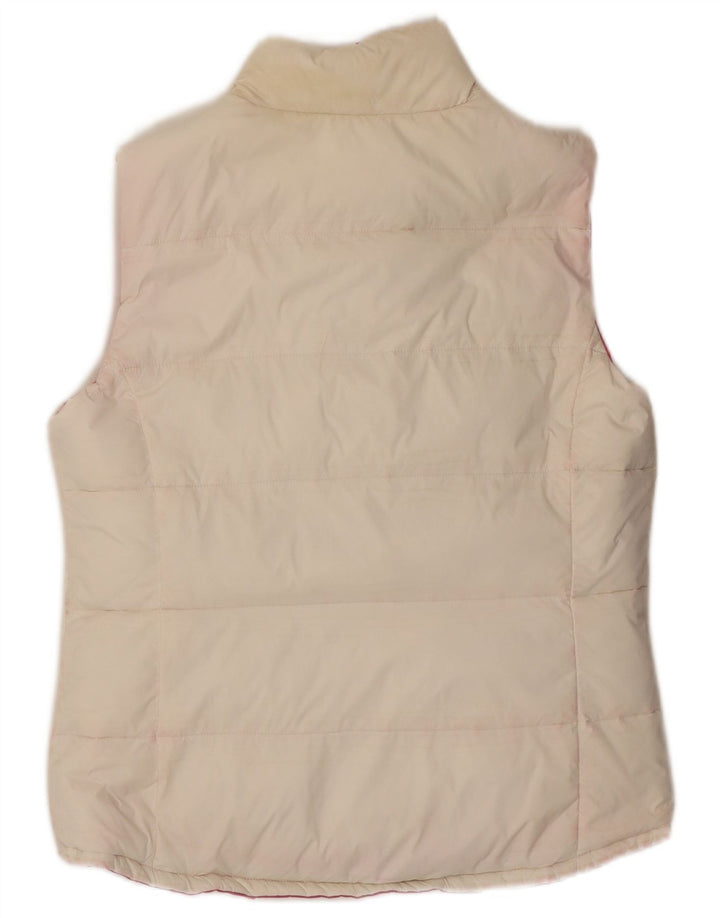 J. Crew Gilet rembourré réversible pour femme UK 12 Nylon rose moyen