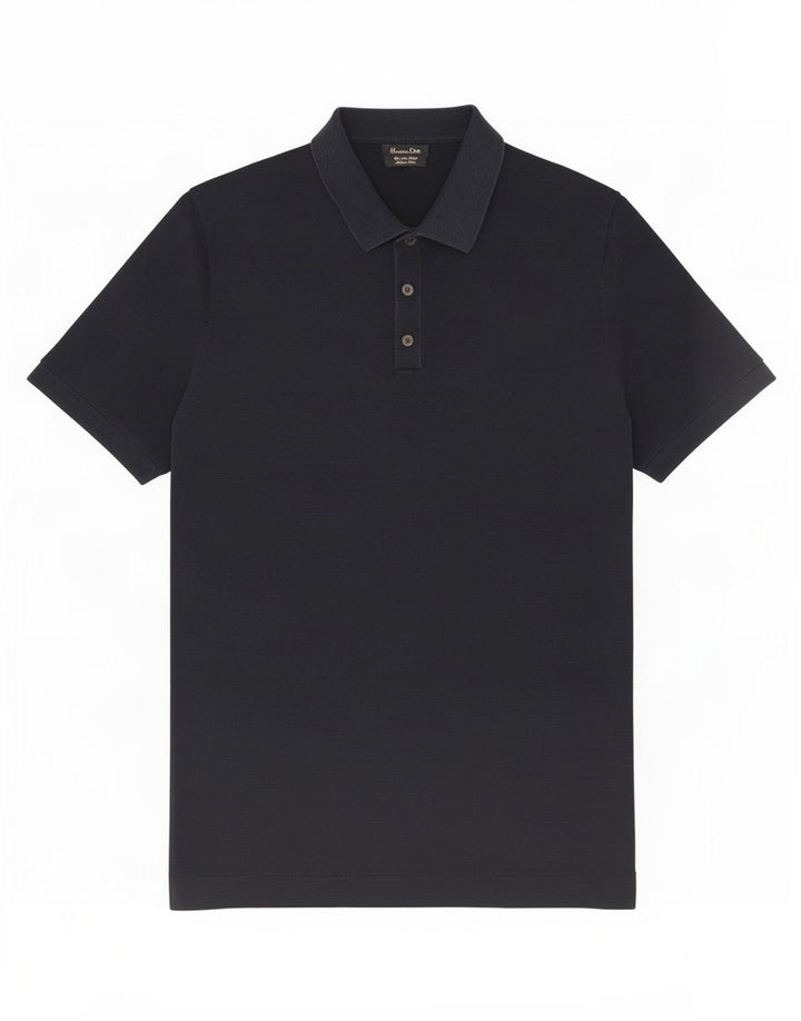 Massimo Dutti Polo Homme Grand Bleu Marine