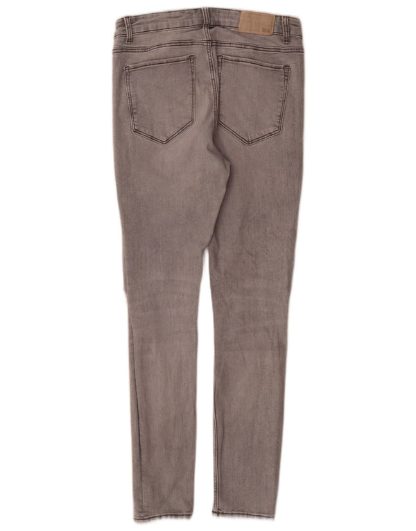 Zara Jeans skinny en détresse pour femme EU 38 Small W28 L27 Coton gris