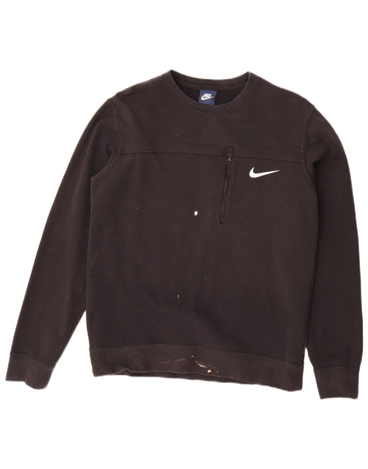 Nike Sweat-shirt en coton noir moyen pour homme