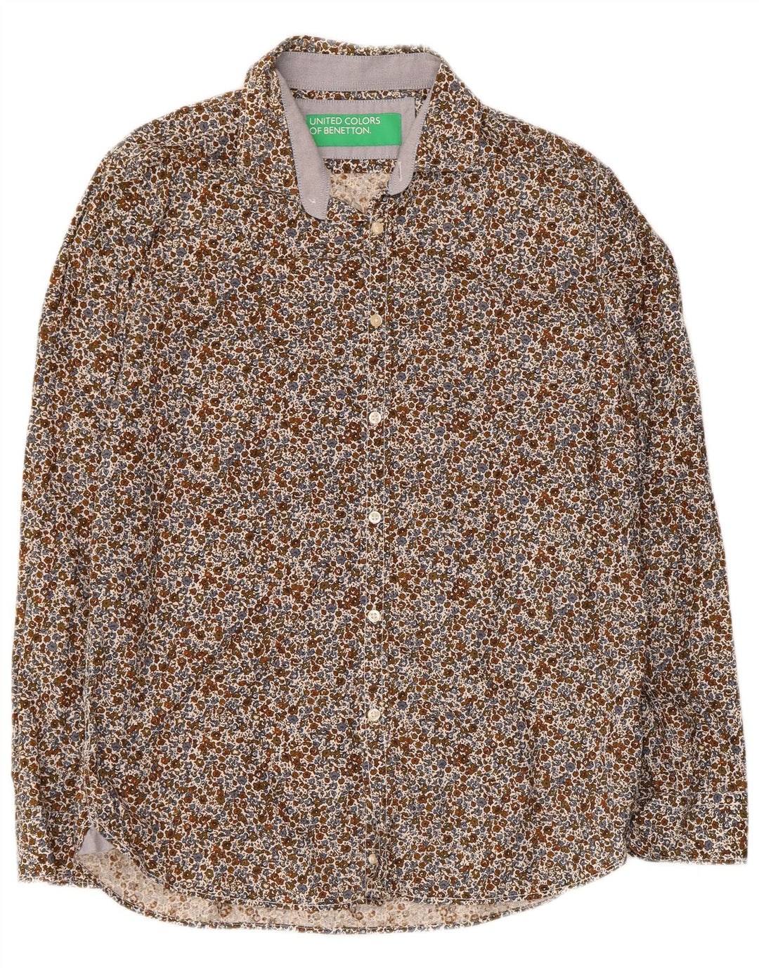 Benetton Chemise XL Coton Floral Multicolore Homme
