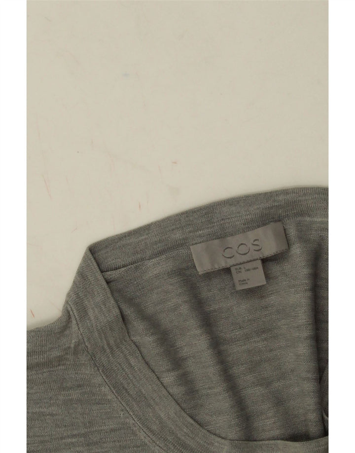 Cos T-Shirt Homme Haut Large Gris Moucheté Coton