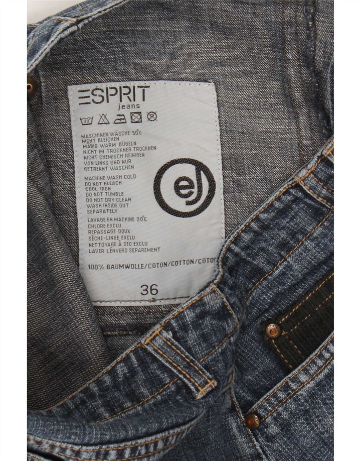 Esprit Mini jupe en jean pour femme EU 36 Small W26 Bleu Coton