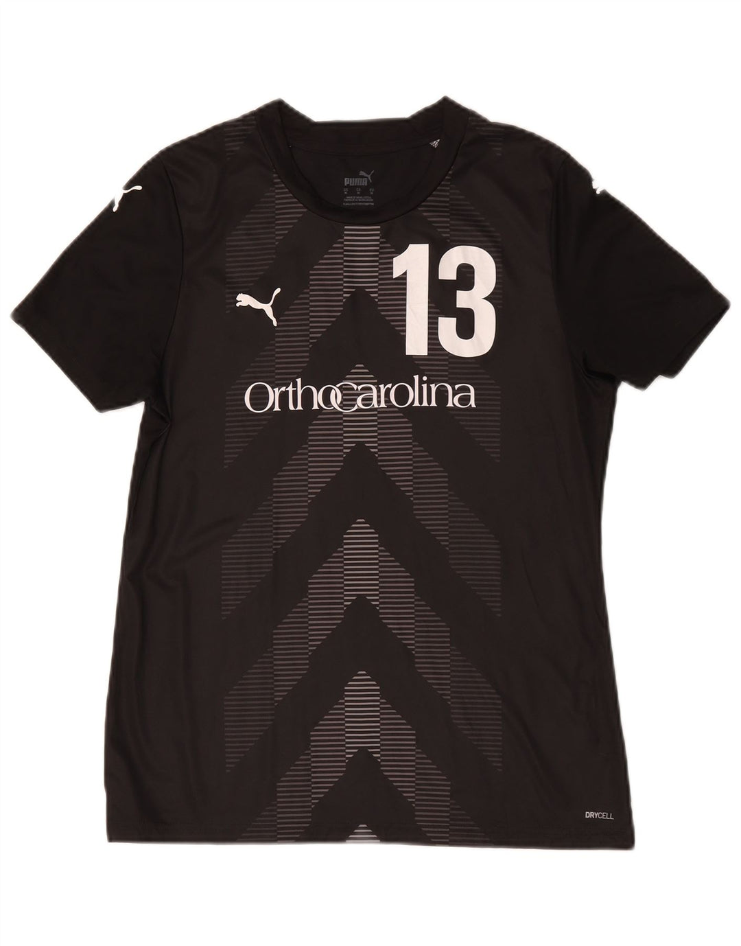 Puma T-Shirt Carolina Graphic Homme Noir Moyen Géométrique