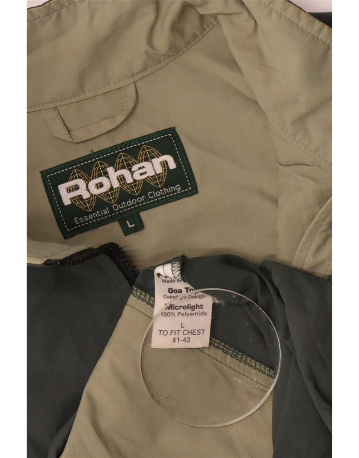 Rohan Veste Anorak Homme UK 40 Large Vert Polyamide