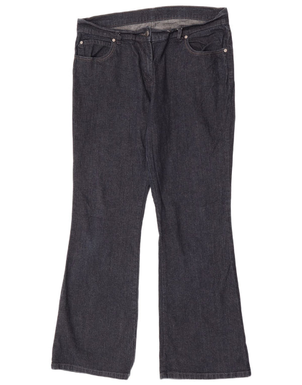 Marks & Spencer Jean bootcut pour femme UK 18 XL W35 L30 Bleu marine Coton