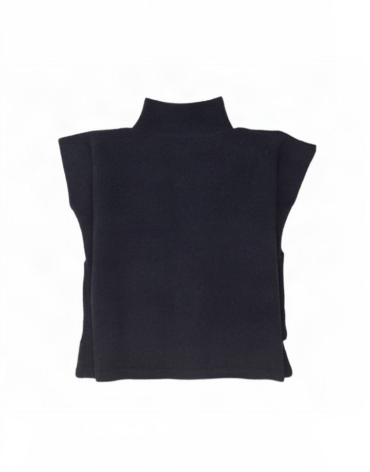 Marks & Spencer Pull Poncho Femme Taille Unique Bleu Marine Polyester