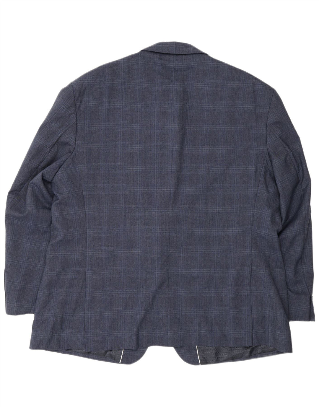 Pierre Cardin Veste blazer à 2 boutons pour homme UK 50 5XL Bleu marine à carreaux