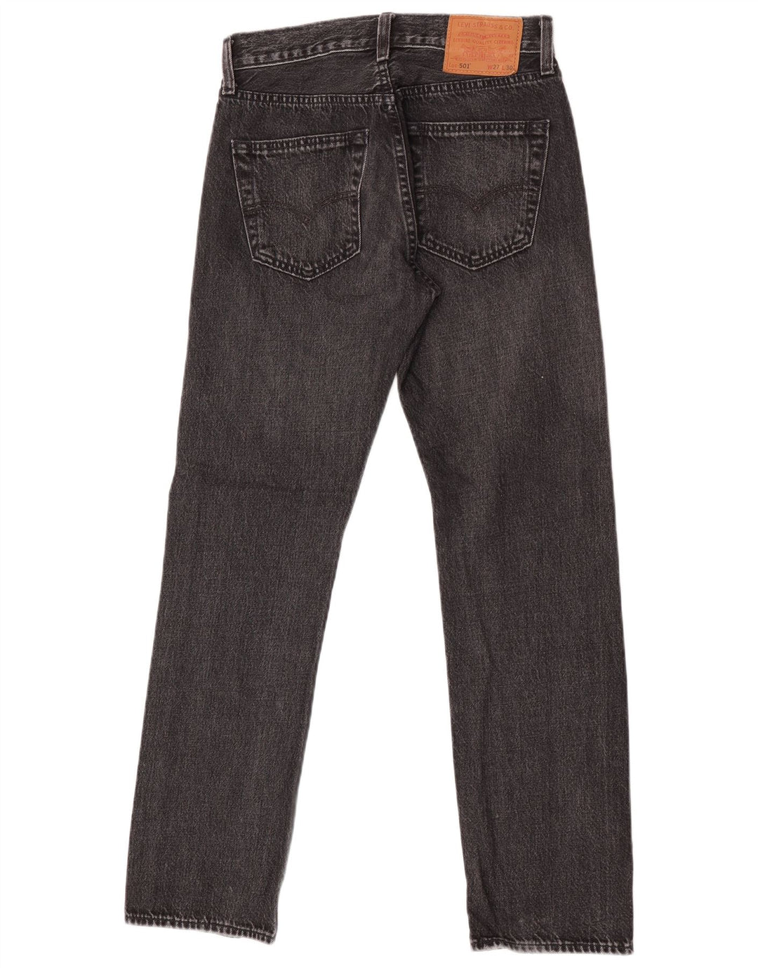 Levi's Jean Droit 501 Homme Gris W27 L30 Coton