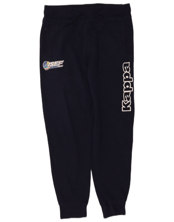 Kappa Pantalon de Survêtement Graphique Homme Joggers Petit Bleu Marine Polyester
