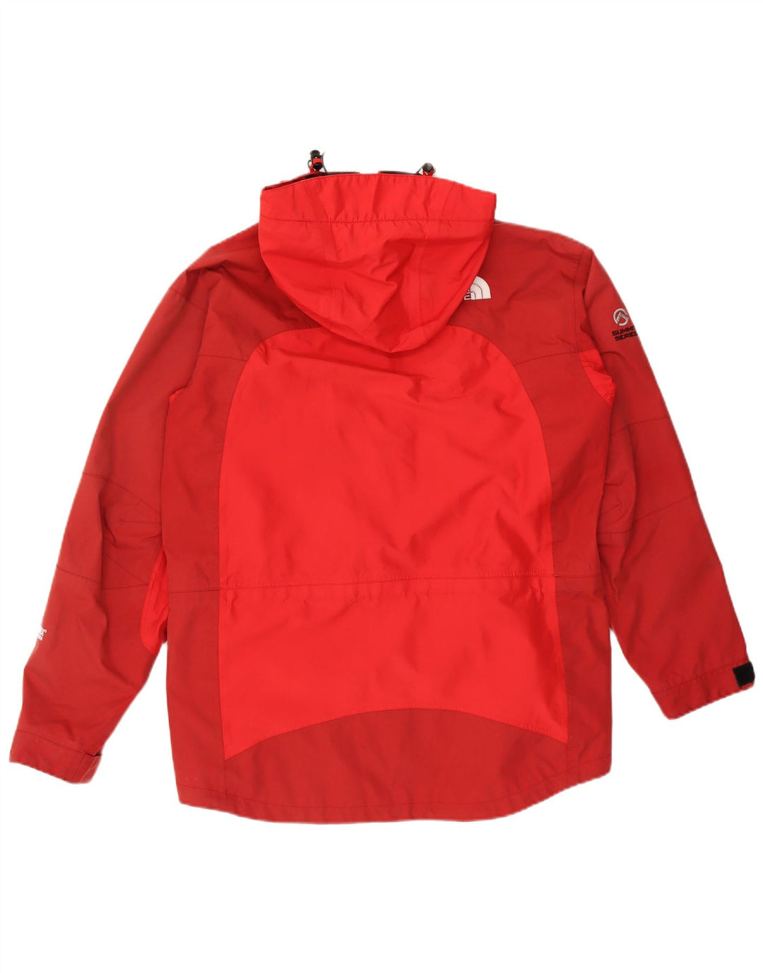 THE NORTH FACE Veste coupe-vent à capuche pour homme UK 38 Rouge moyen Colourblock