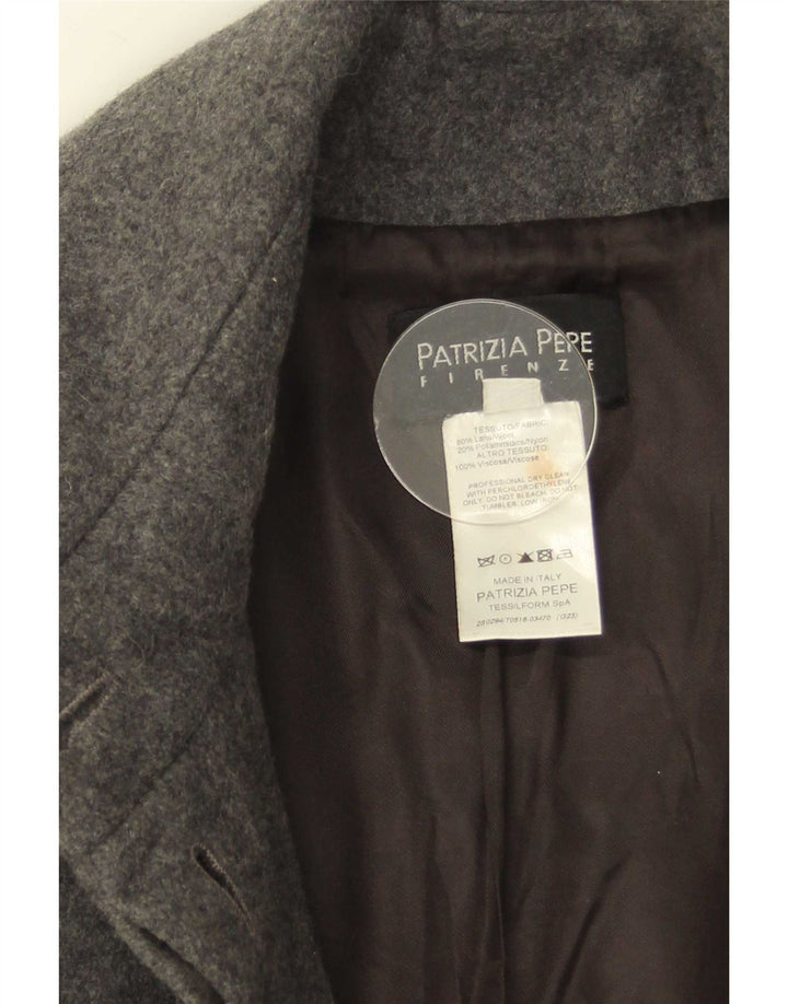 Patrizia Pepe Pardessus Femme IT 40 Petite Laine Grise