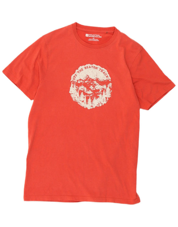 Mountain Warehouse T-shirt graphique pour homme en coton rouge Taille S