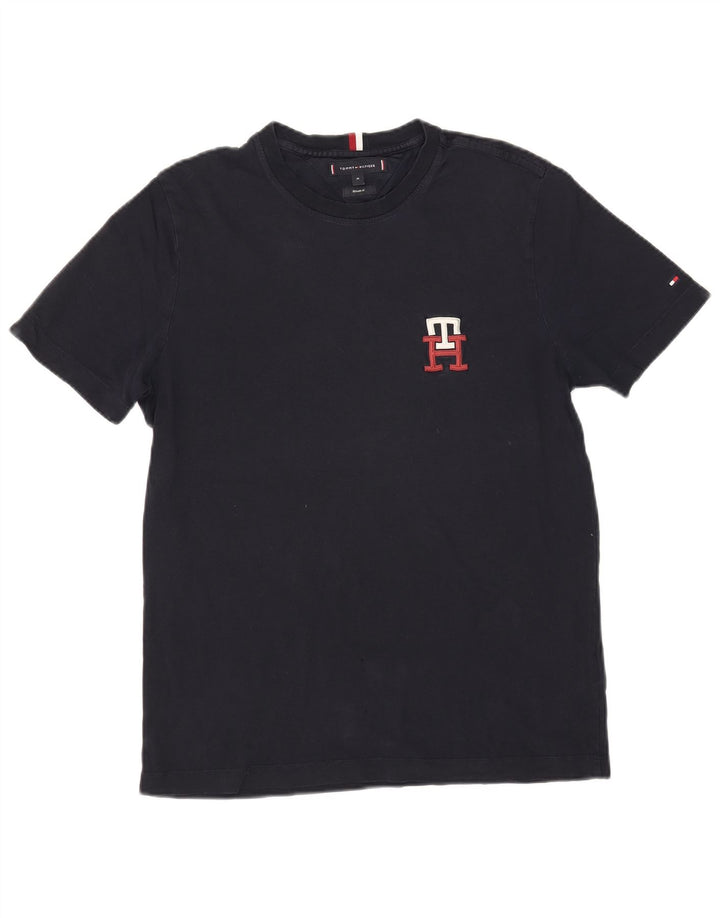 Tommy Hilfiger T-Shirt Regular Fit Homme Bleu Marine Moyen