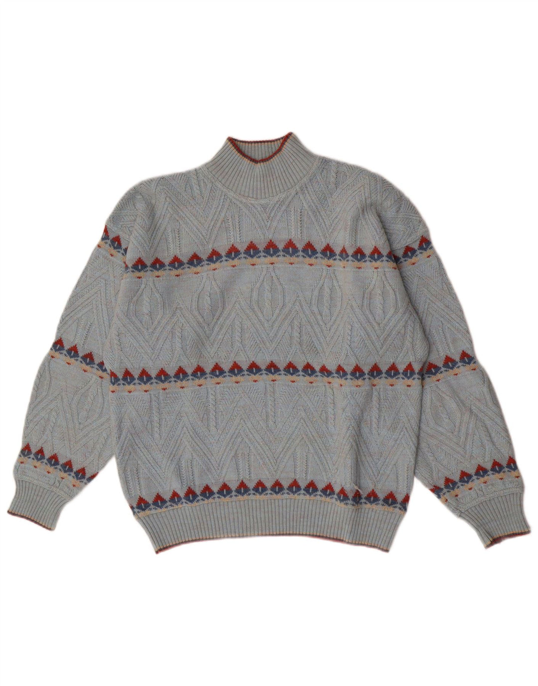 Umberto Bilancioni Pull col roulé pour homme IT 48 Bleu moyen