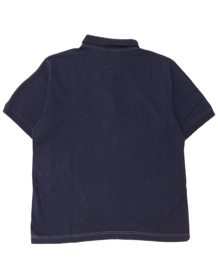 Kappa Polo Homme Petit Bleu Marine Coton