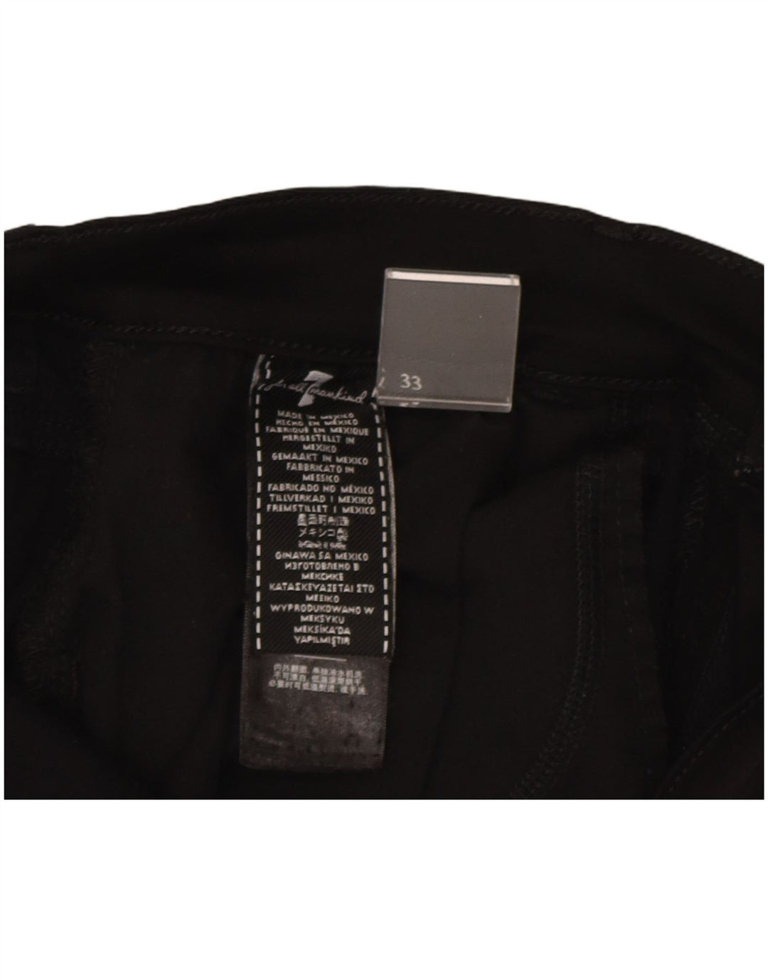 7 For All Mankind Jean Slim Homme W33 L33 Noir Modal