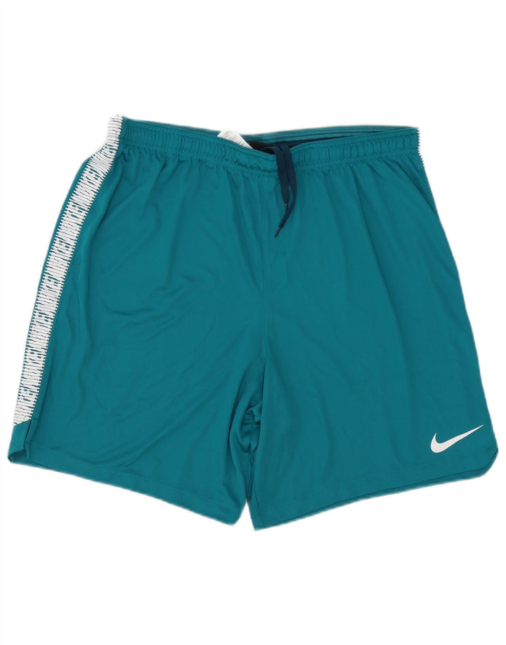 Nike Short de sport Dri Fit Graphic pour homme 2XL Bleu Polyester