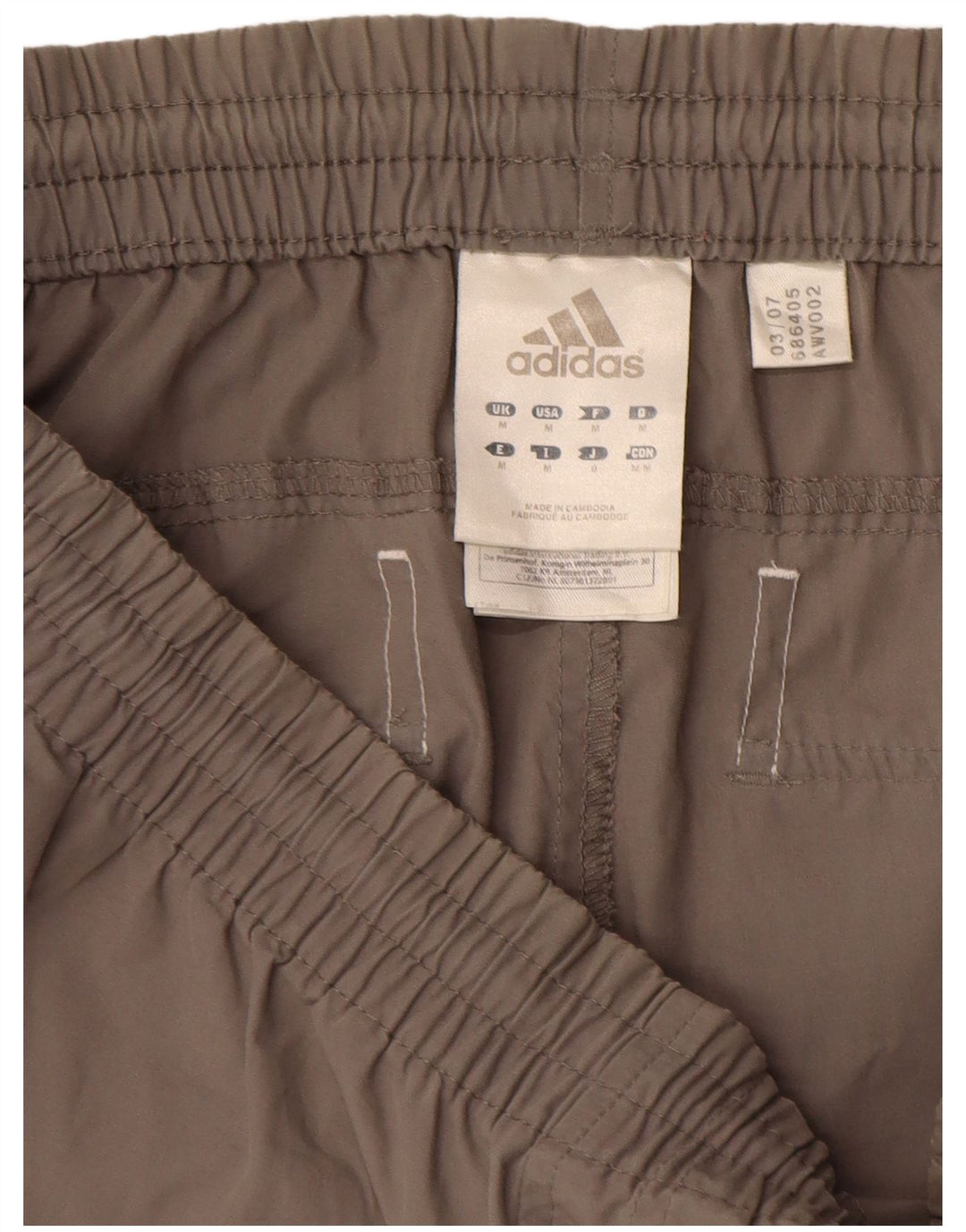 Adidas Pantalon de Survêtement Capri Cargo Homme Gris Moyen Polyester