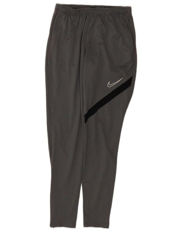 Nike Pantalon de survêtement Dri Fit pour homme Taille S Gris Colorblock Polyester