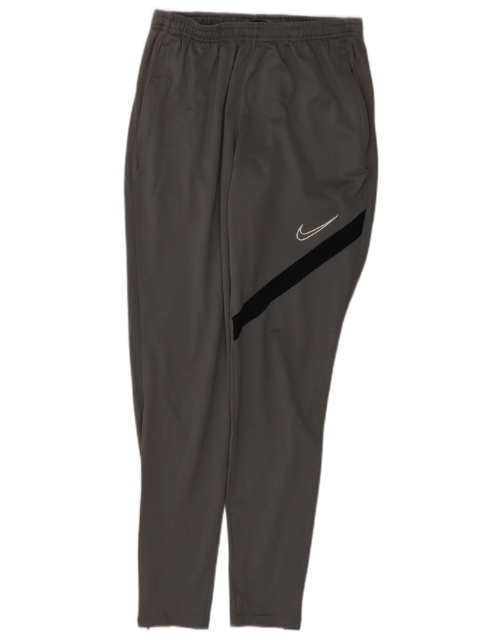 Nike Pantalon de survêtement Dri Fit pour homme Taille S Gris Colorblock Polyester
