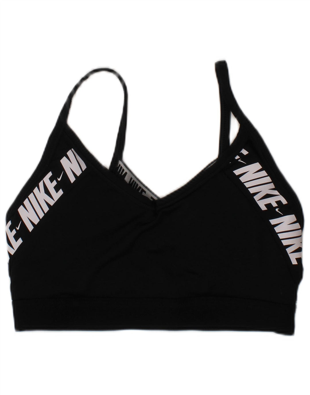 Soutien-gorge de sport rembourré Nike pour femme, petit, noir, polyester