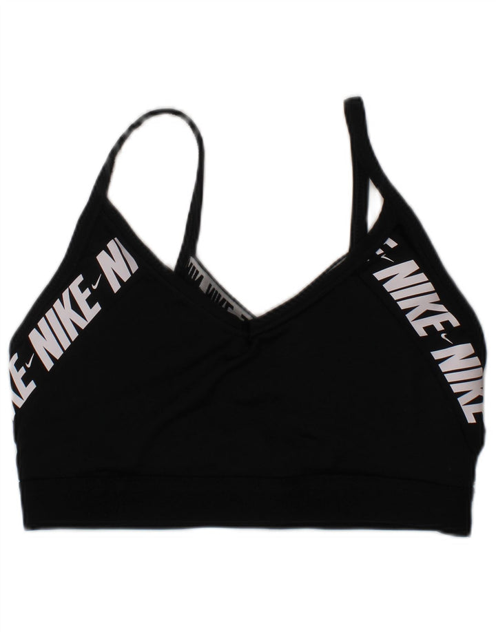 Soutien-gorge de sport rembourré Nike pour femme, petit, noir, polyester