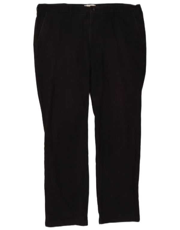 Marks & Spencer Pantalon chino droit coupe droite pour homme W40 L31 Noir