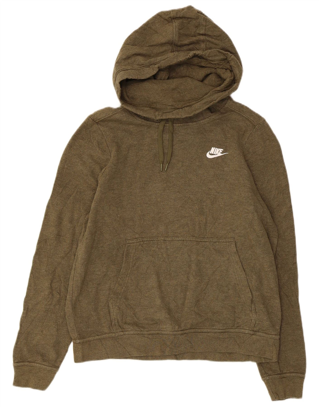 Nike Pull à capuche en coton kaki moyen pour homme